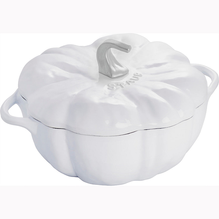 Staub Cast Iron 3.5-qt Pumpkin Cocotte - White 1 each