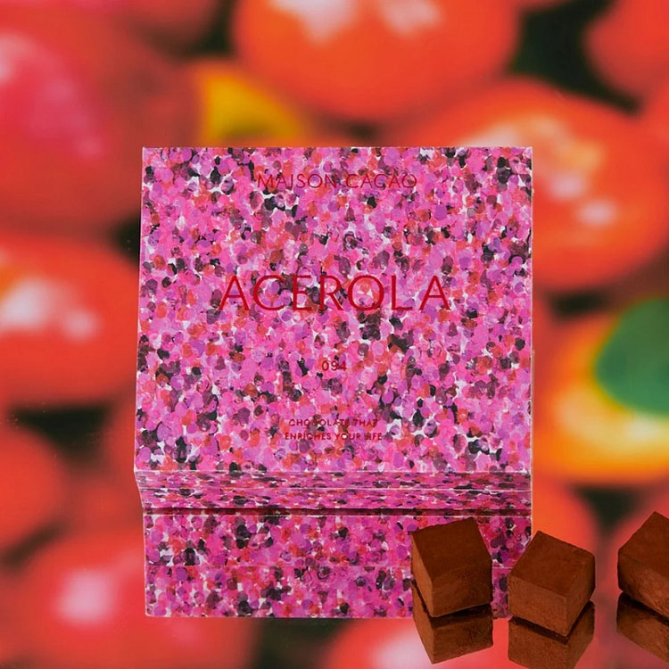 MAISON CACAO  生チョコレート"ACEROLA / アセローラ"  16粒入り ,冷凍30日間、お届けまでに1週間かかります