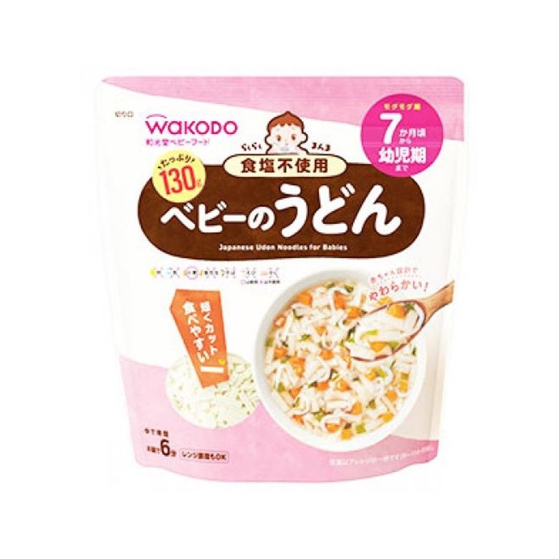 WAKODO Nutritious Udon noodles 7 months 130g 1 each