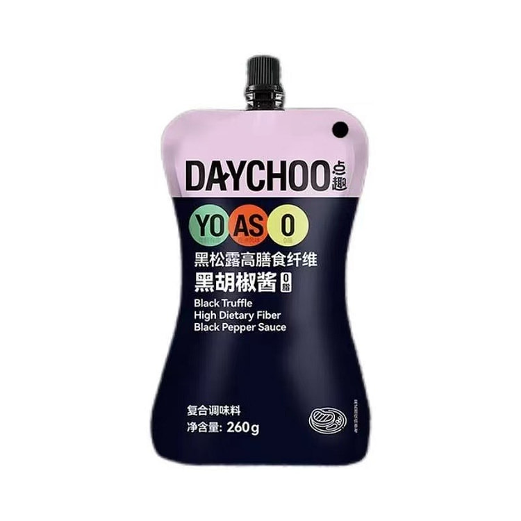 海天黑松露黑胡椒酱260g高膳0脂食纤维烧烤意面酱 260 克
