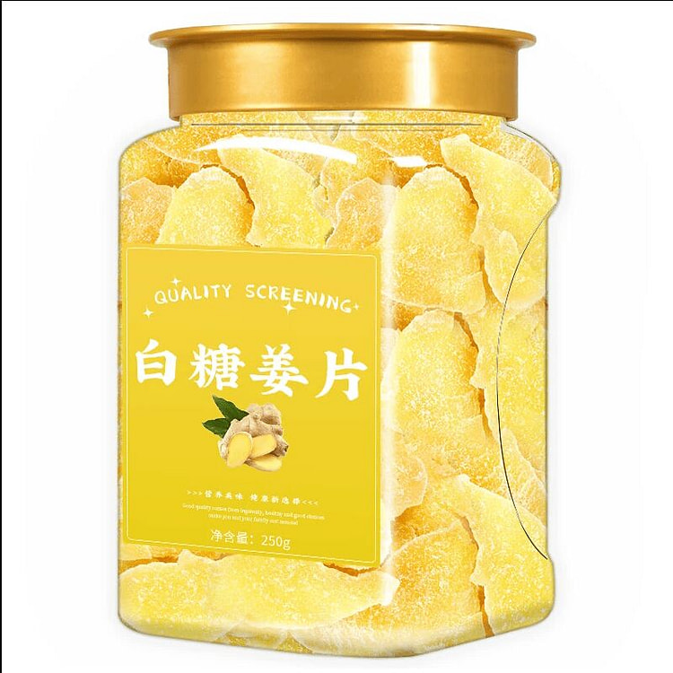 糖姜片白糖姜片一罐 250 克