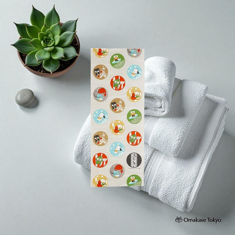 Marushin Hand Towels Hapidanbui & Japanese Pattern 45 g