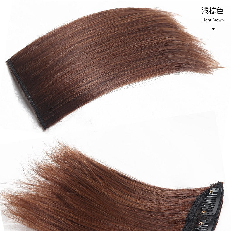 Premium Synthetic Invisible hair pad piece seamless clip,【DFP-B】lightbrown30cm 1 count