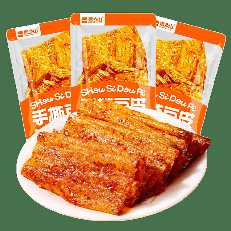 手撕豆皮40小包辣片辣条老式怀旧休闲解馋零食小吃 480 克
