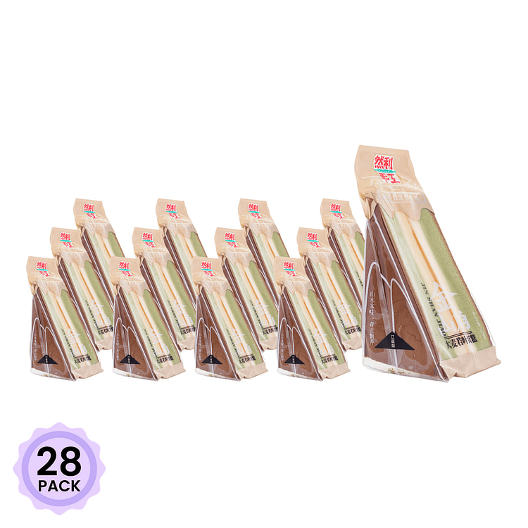 然利 金山角 大麦若叶蛋糕 95 克*28 包