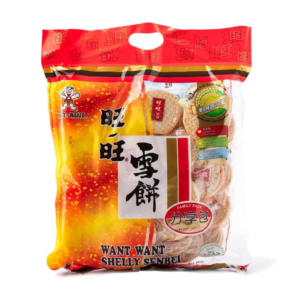 Want Want Shelly Senbei Rice Crackers 520 g*6 pack