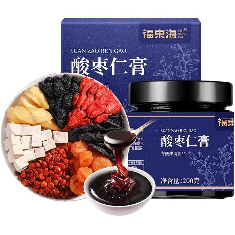 福东海 酸枣仁膏 非粉丸百合茯苓养生茶膏泡水喝 200克