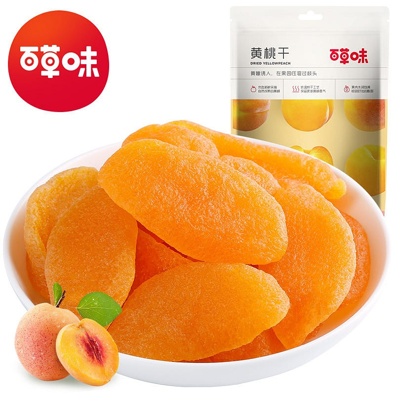 Dried yellow peach casual snack snack Office candied fruit dried fruit 100g/ bag 100 g