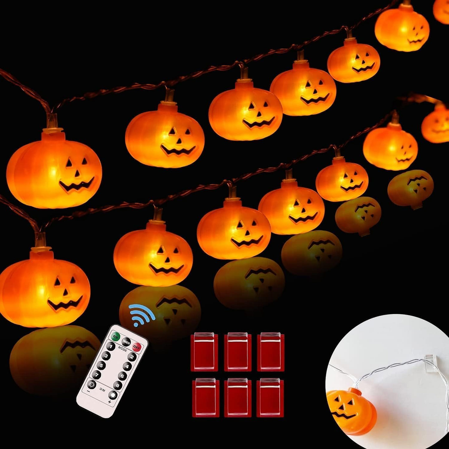 Halloween Lights 20FT 40LEDs Holiday String Lights 1 each