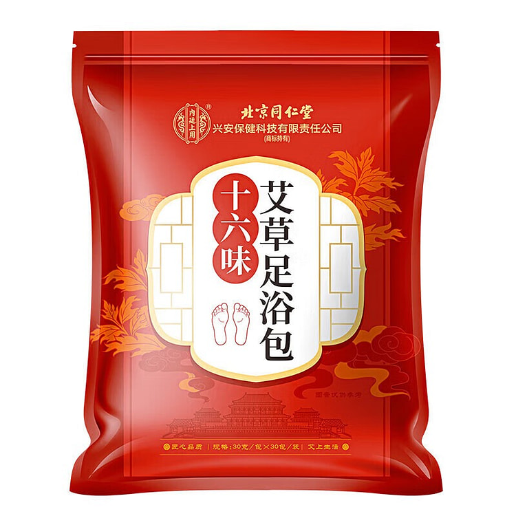 同仁堂 艾草足浴包 养生 30g*30包/袋