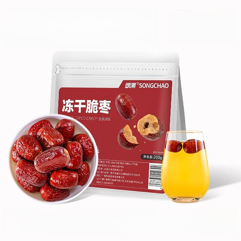 Songchao Freeze-dried Crisp Jujubes 200g*1 bag 200 g