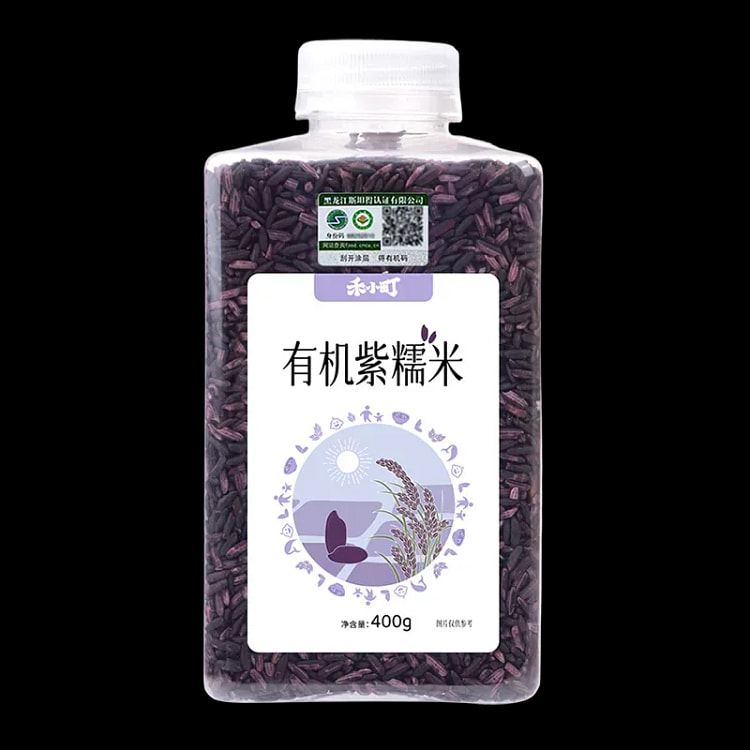 He Xiaomachi Organic Purple Rice 400g*1 bag 400 g