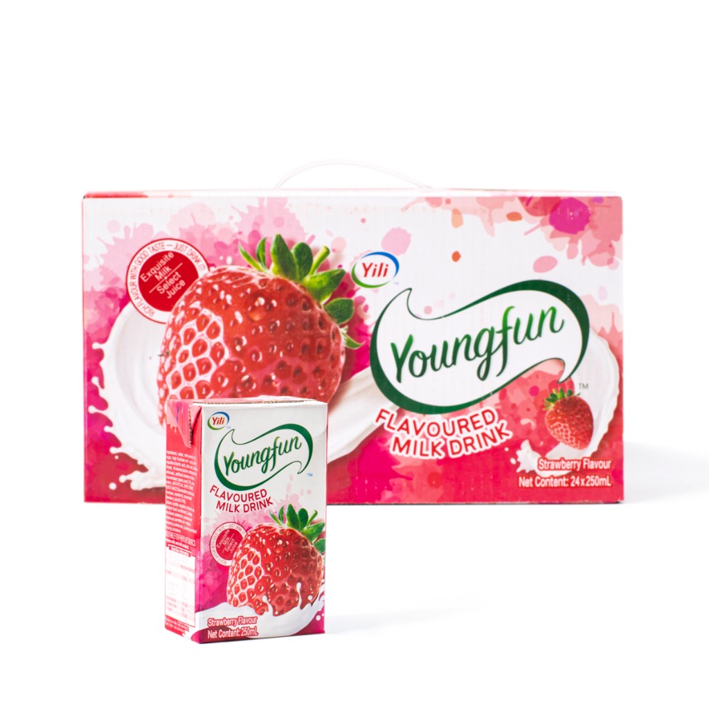 Get Yili Youngfun Flavored Milk Drink Strawberry Flavor Delivered