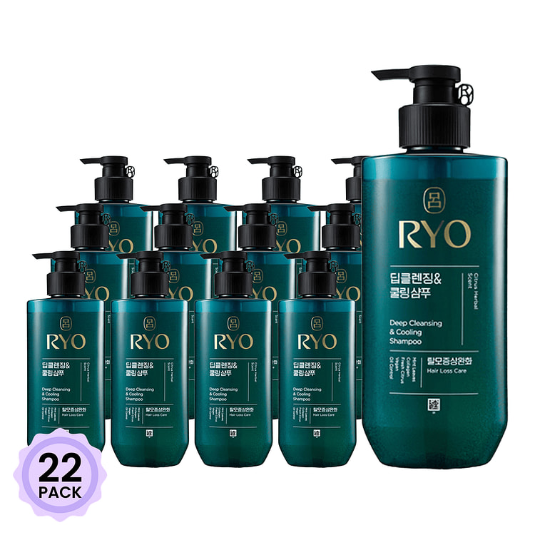Ryo Scalp Deep Cleansing Shampoo 480 ml*22 pack