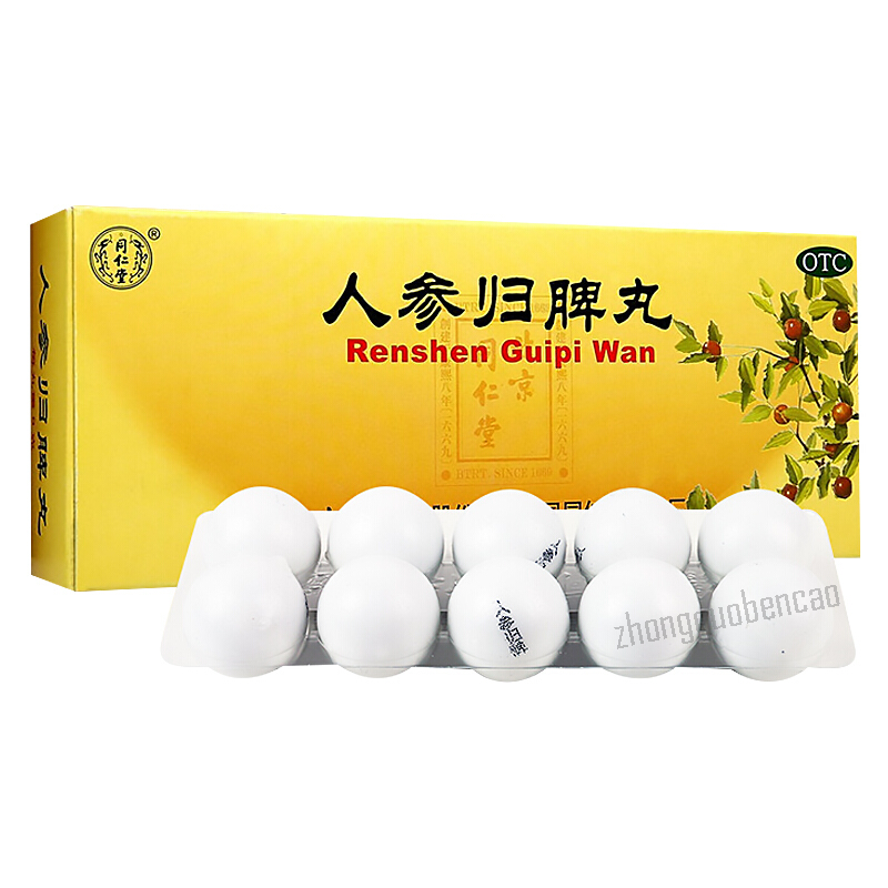 Tong Ren Tang Renshen Guipi Wan 9g x 10 Pills 10 カウント