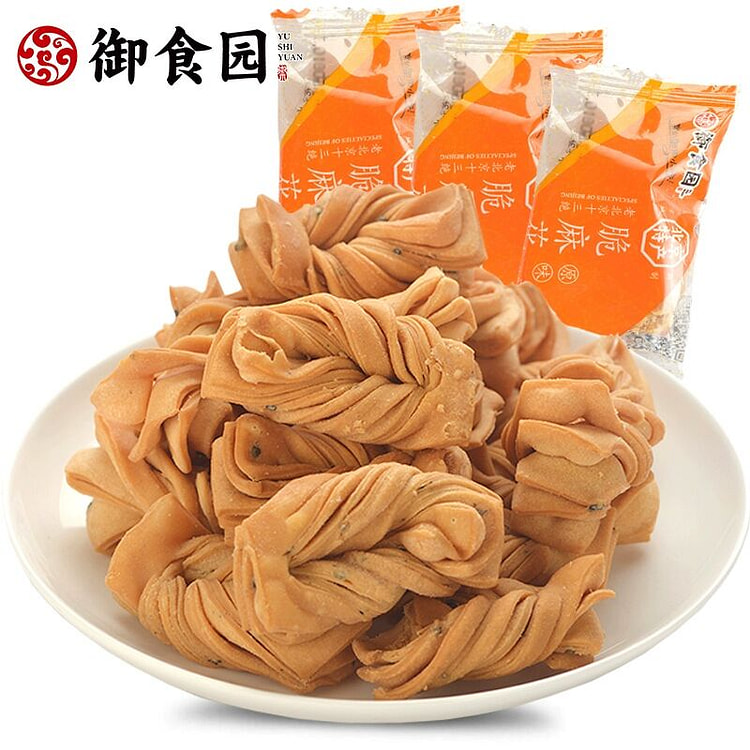 御食园脆麻花500g