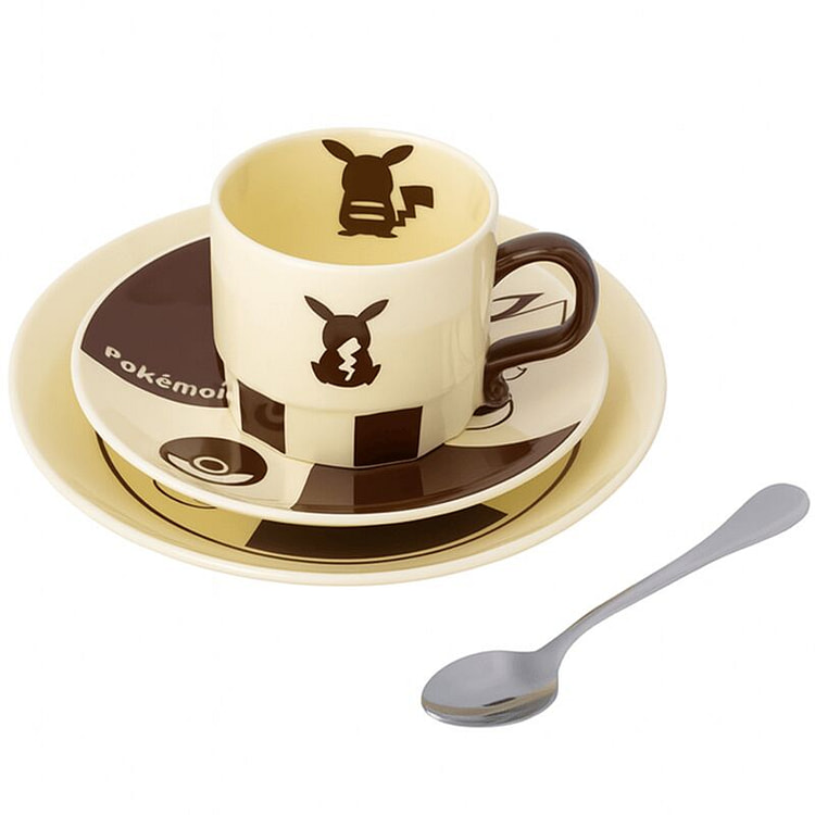 宝可梦Pokémon 陶瓷餐具 4件套 下午茶套装
