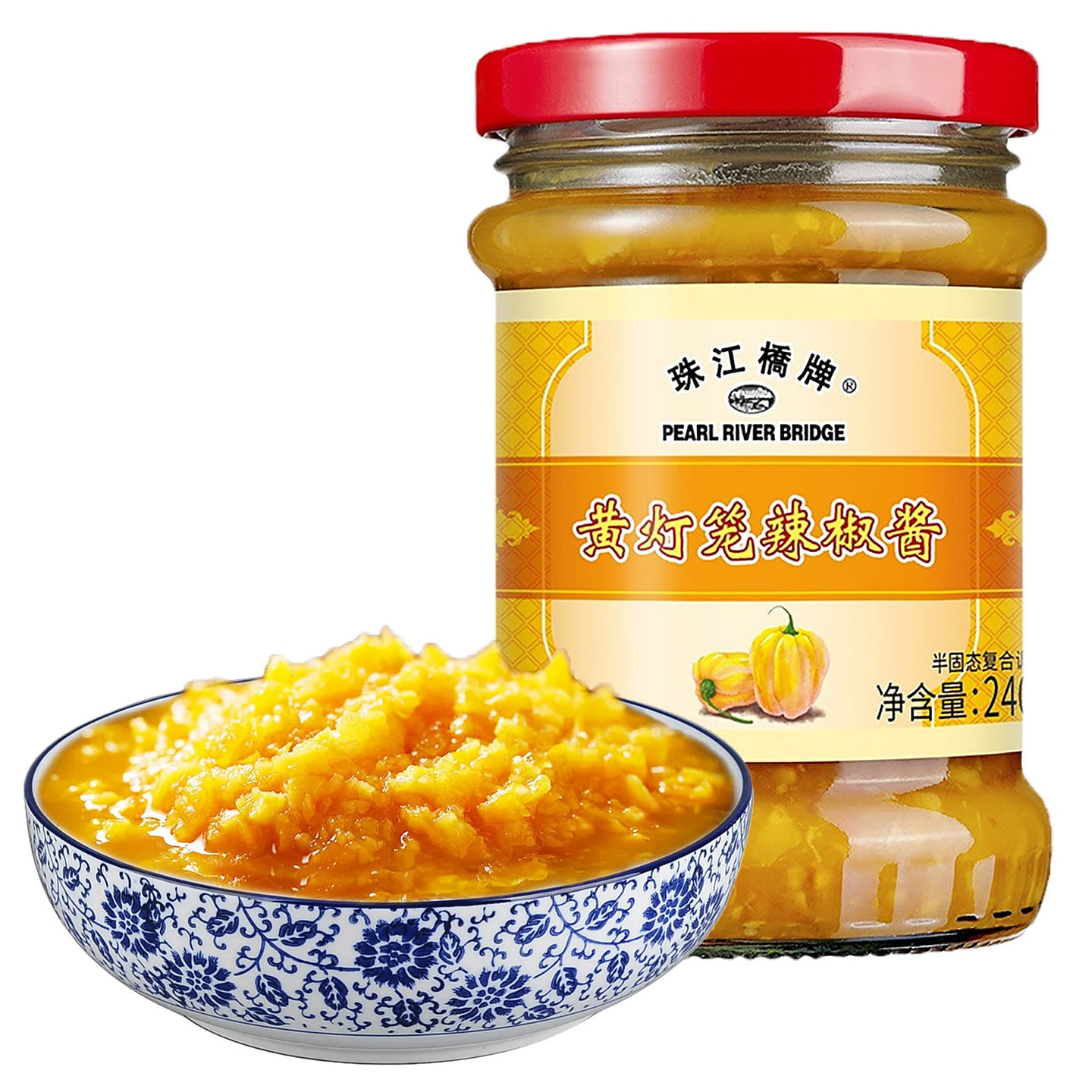 珠江桥牌中国黄灯笼辣椒酱 240 克