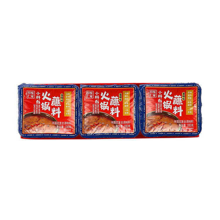 Guyue Renjia Hot Pot Dipping Sauce (Spicy) 100g*3 300 g