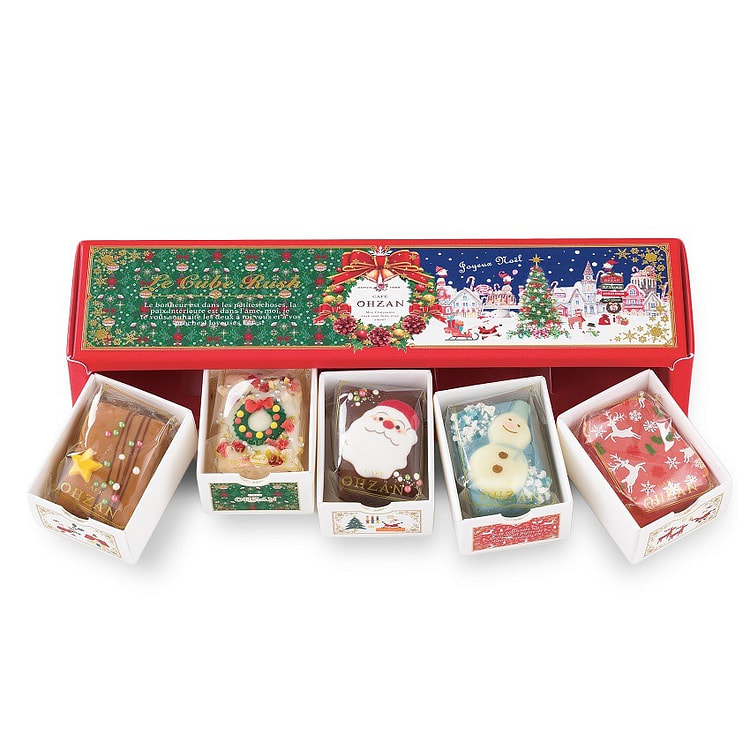 CAFE OHZAN Christmas Chocolate 5pcs