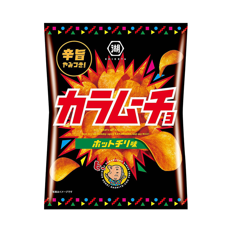 Koikeya Calbee "Karamucho" Chips Hot Chili Flavor 108 g