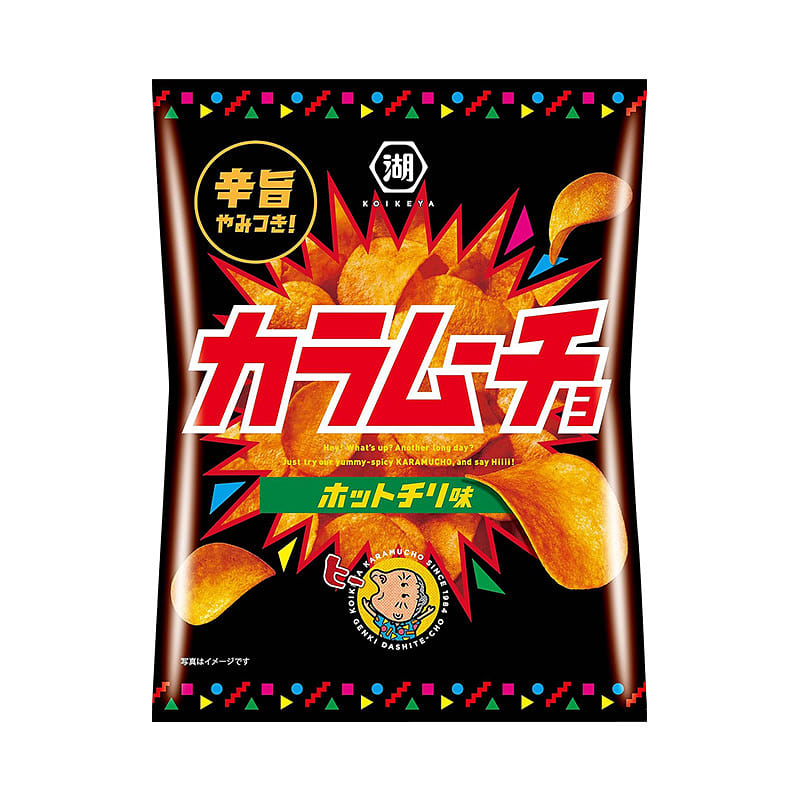 Koikeya Calbee "Karamucho" Chips Hot Chili Flavor 108 g