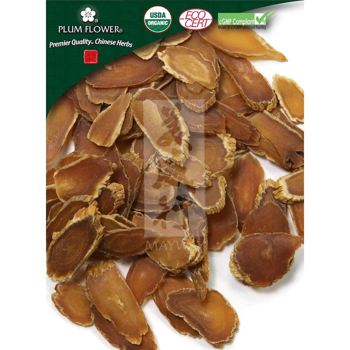 Ren Shen (Kirin Hong), sliced, unsulfured- Certified Organic Panax ginseng root - red 1 份
