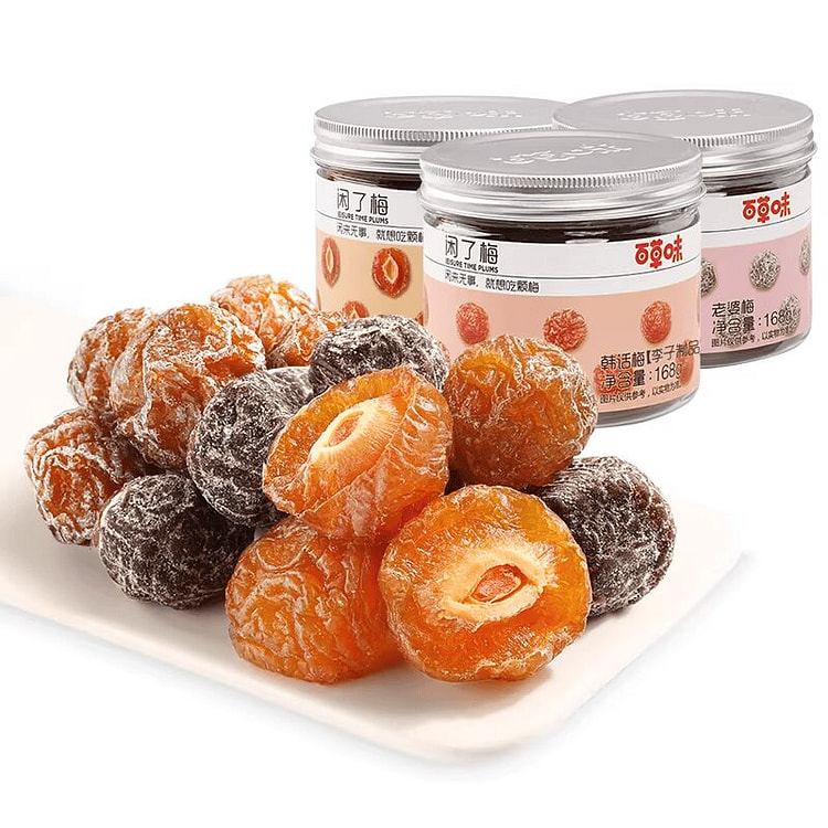 百草味闲了梅168gx3罐 504 克