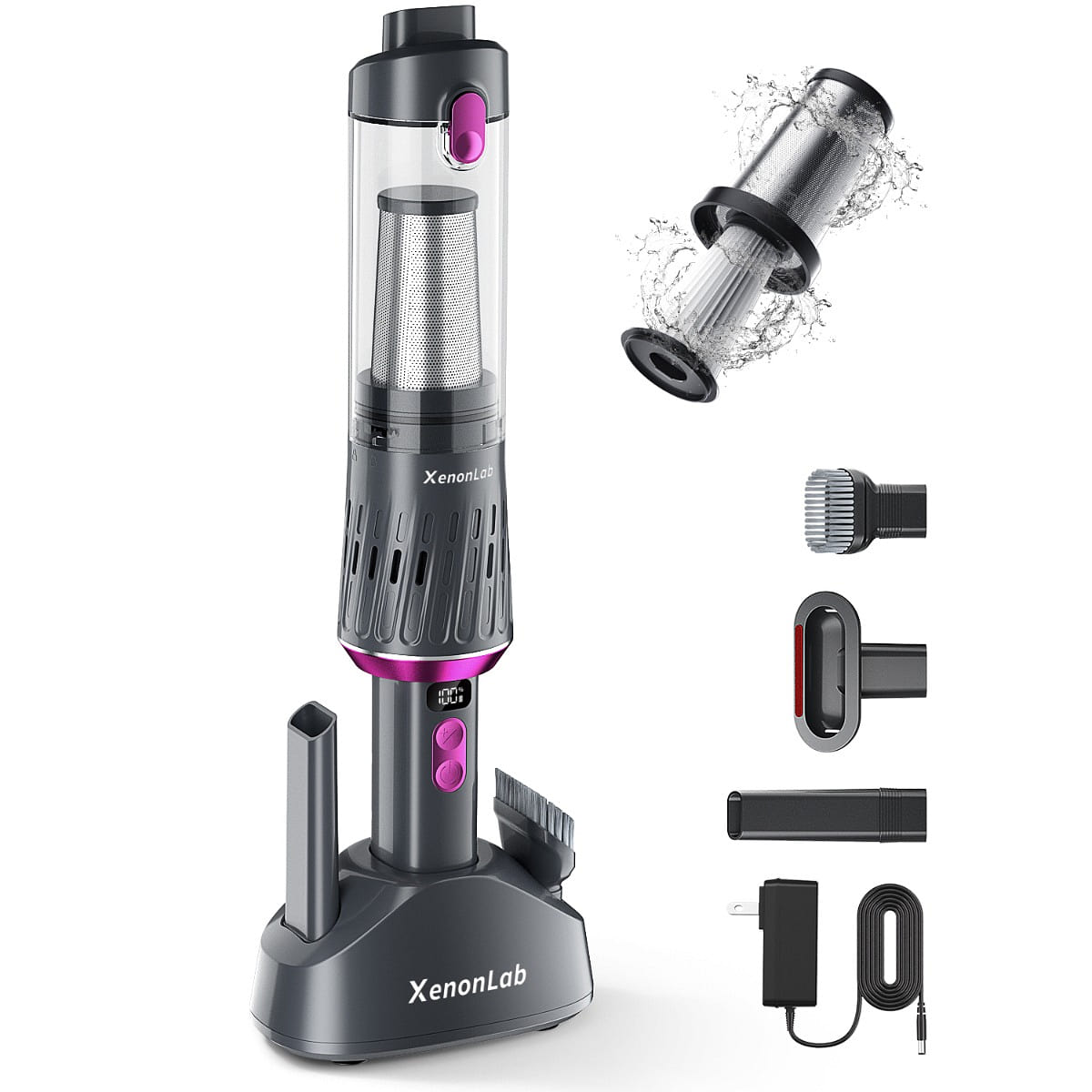 XenonLab 25000Pa Cordless Handheld Vacuum 3-in-1 2.9 lb