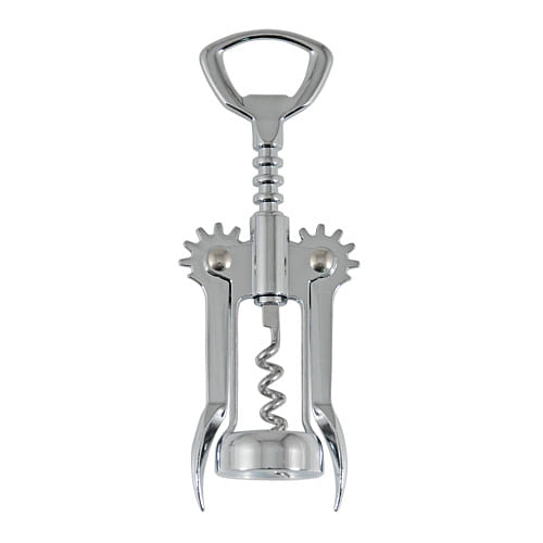True Soar Winged Corkscrew Wine Opener – Self Centering Worm, Stainless Steel, Manual Wine Bottle Opener, Chrome Silver 1 each