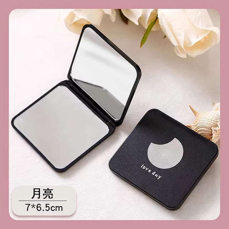 小镜子随身携带可爱化妆镜双面便携月亮款1个 1 份