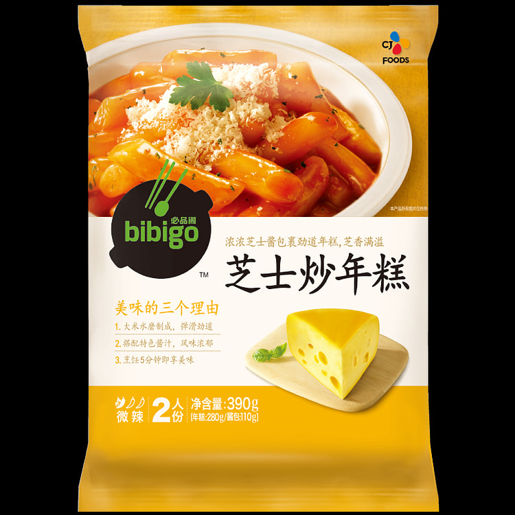 必品阁袋装糯米糍粑芝士炒年糕390g*1袋