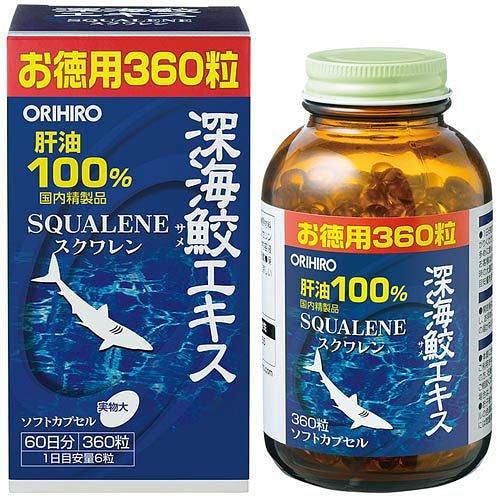ORIHIRO Deep Sea Shark Liver Oil Soft Capsules 360 count