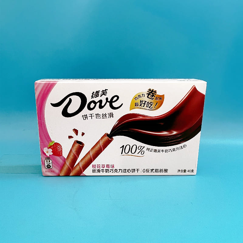 Dove Milk Chocolate Roll Strawberry Flavor 80g 80 g