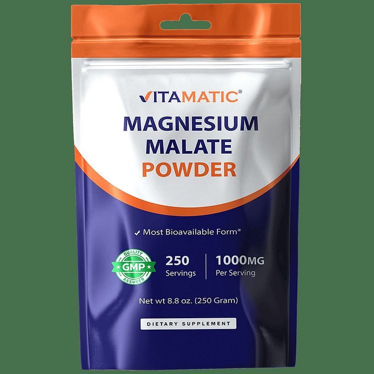 Magnesium Malate 1000mg per Servings - 250 Grams