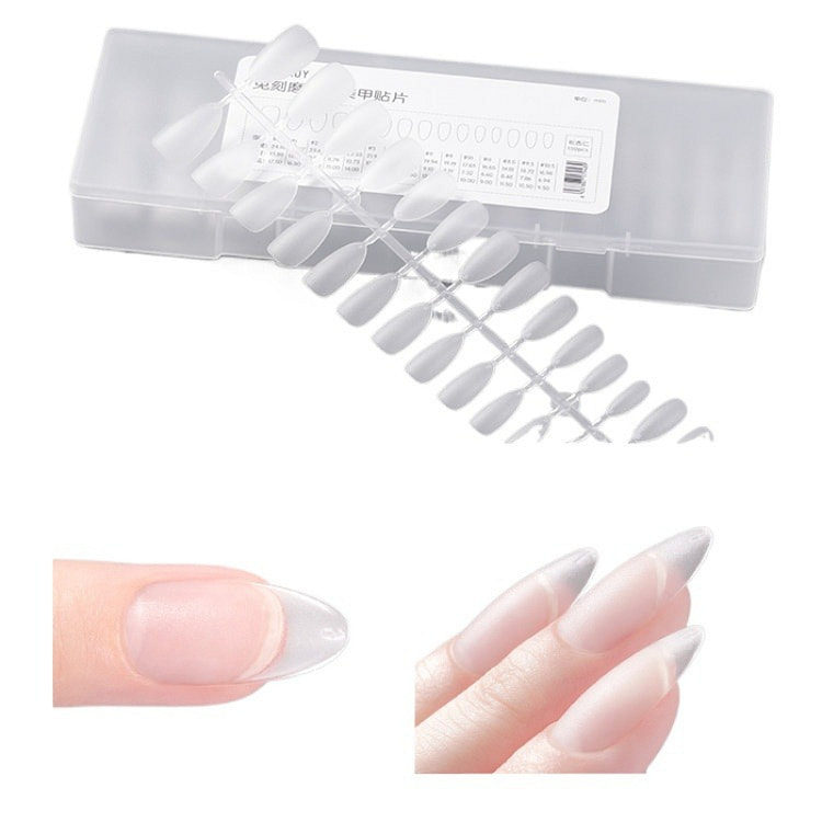 No-file Almond Press On Nail Tips, 360 pcs 1 count