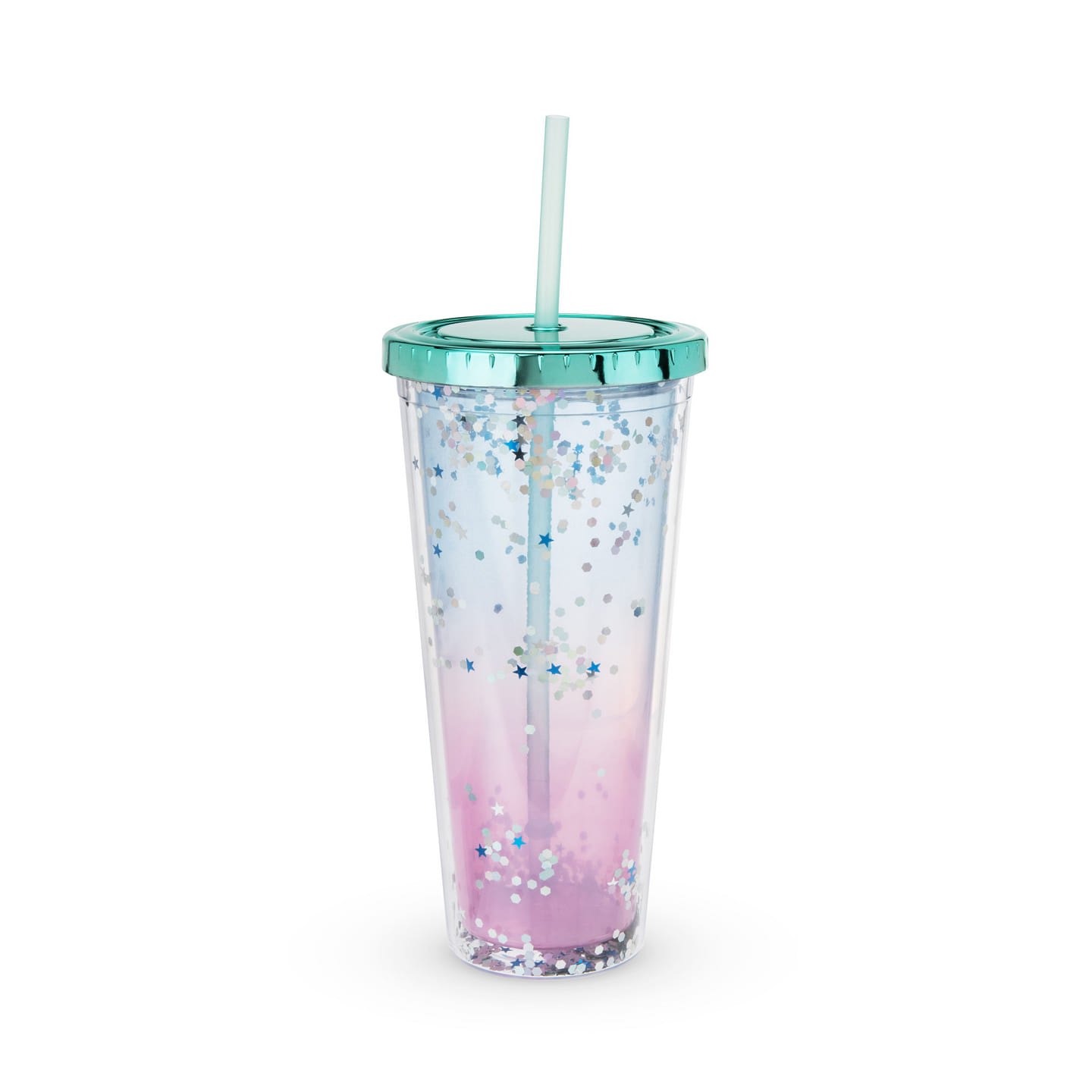 Mermaid Glitter Drink Tumbler by Blush® 1 each