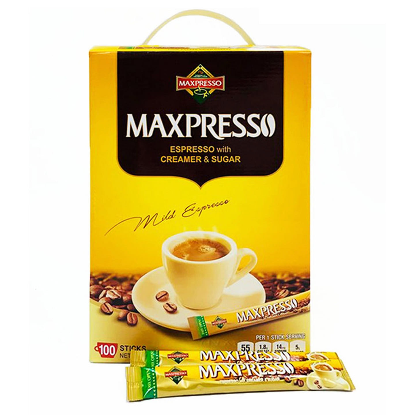 Maxpresso Korean Instant Coffee Mix - 100 Packets 2.65 lb