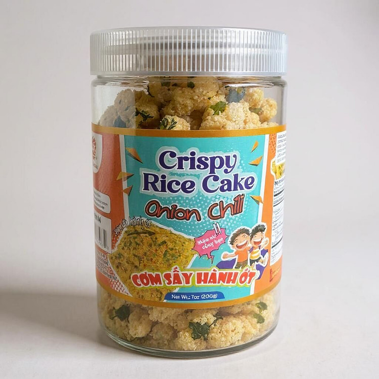 Crispy Rice Cake Onion Chili / Com Say Hanh Ot