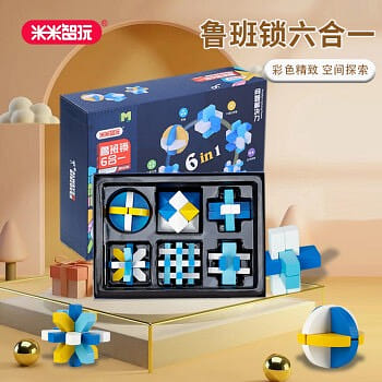 MIMIZHIWAN Burr Puzzle Toys 1 count