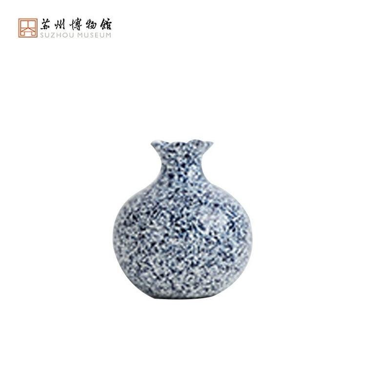 Suzhou Mus. Ceramic Cold Magnet - Pomegranate Zun