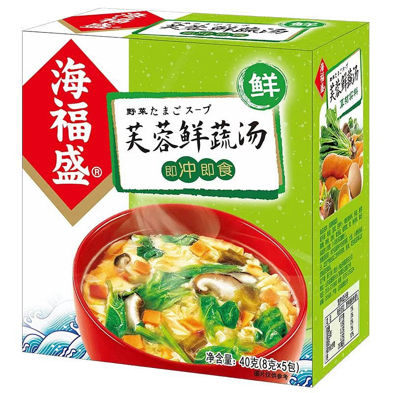 Egg white fresh vegetable soup 40g*1 box 40 g