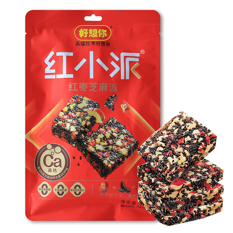 好想你 红小派红枣芝麻派核桃软糕健康零食养生滋补