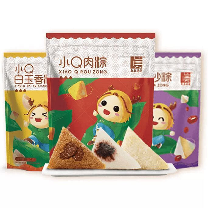 真真老老小Q香糯粽 200g*2 1 个