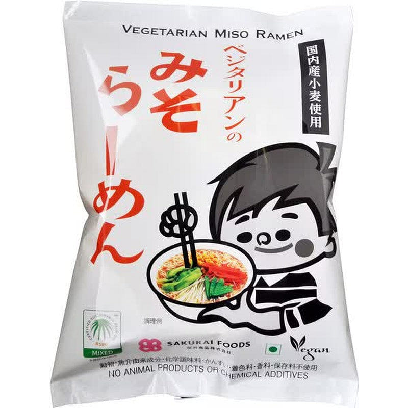 Sakurai Foods Vegetarian Ramen Miso 98g 1 each