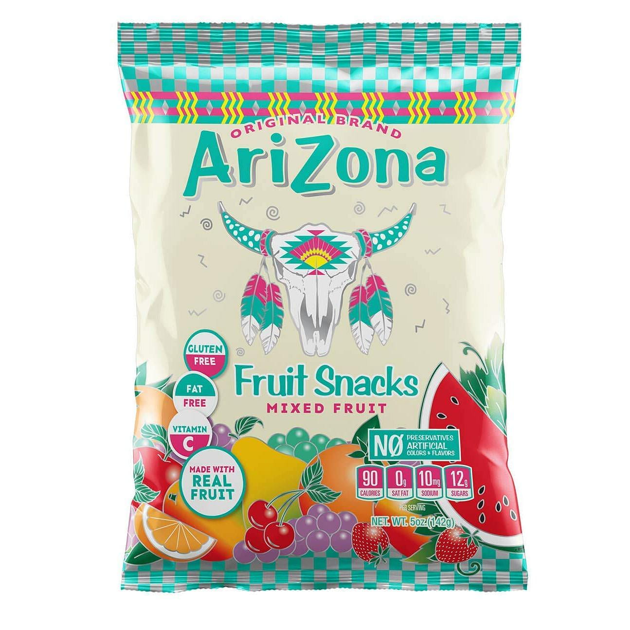 Arizona Fruit Snacks Gluten Free Mixed Fruit Gummy Chews 5 oz