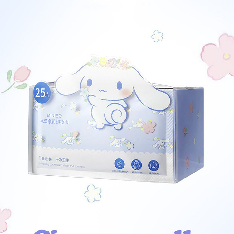 MINISO名創優品水漾淨潤卸妝巾濕巾紙25片 1 包