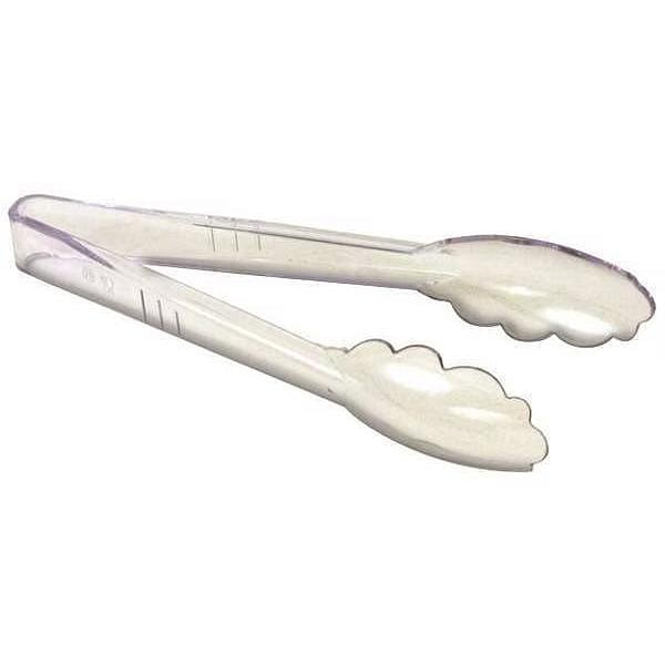 Tong, Clear, 12 in. L, Plastic 2 lb