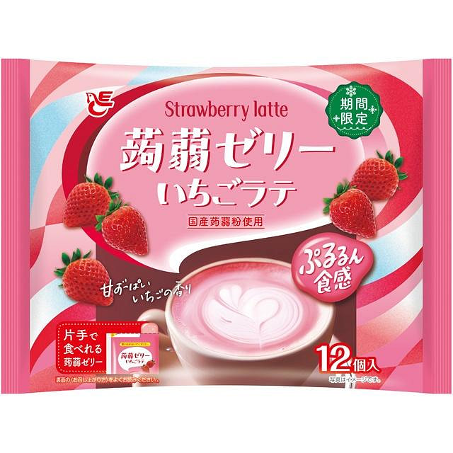 Ace Bakery Konjac Jelly Strawberry Latte 12pcs 1 each