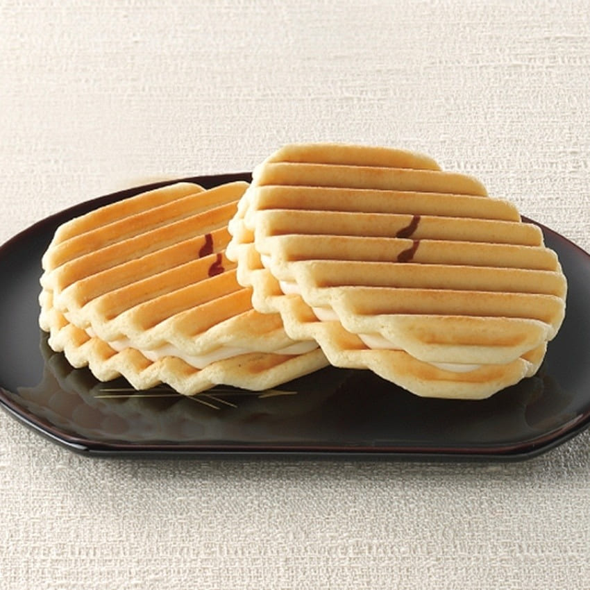 kitchoan Fudo Senbei with Cream Filling 6pcs 1 box